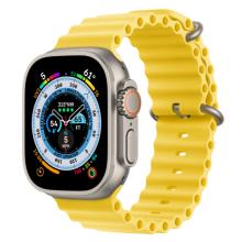 Apple Watch Ultra 49mm Yellow ocean band / Titanium Case