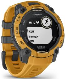 Умные часы Garmin Instinct 3 45mm Solar, Sunburst with Sunburst/Gray Silicone (010-02934-42) HK
