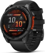 Смарт-часы Garmin Fenix 8 47 mm Amoled Slate Gray with Black Silicone Band, серый (010-02904-00)